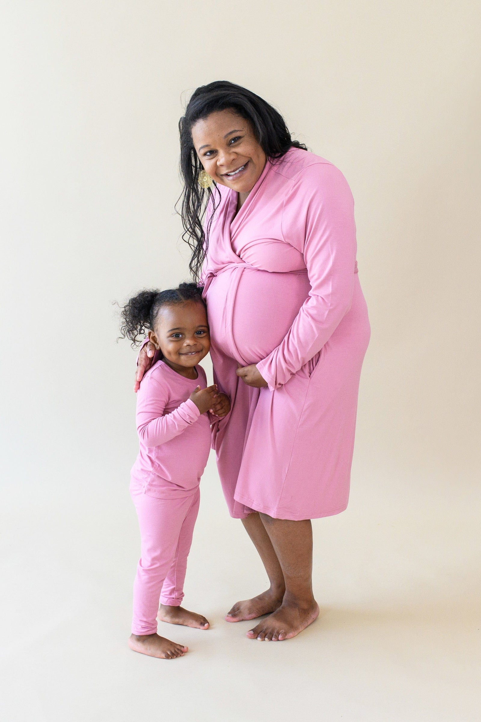 Long Sleeve Pajamas in Apple Blossom - Image 3