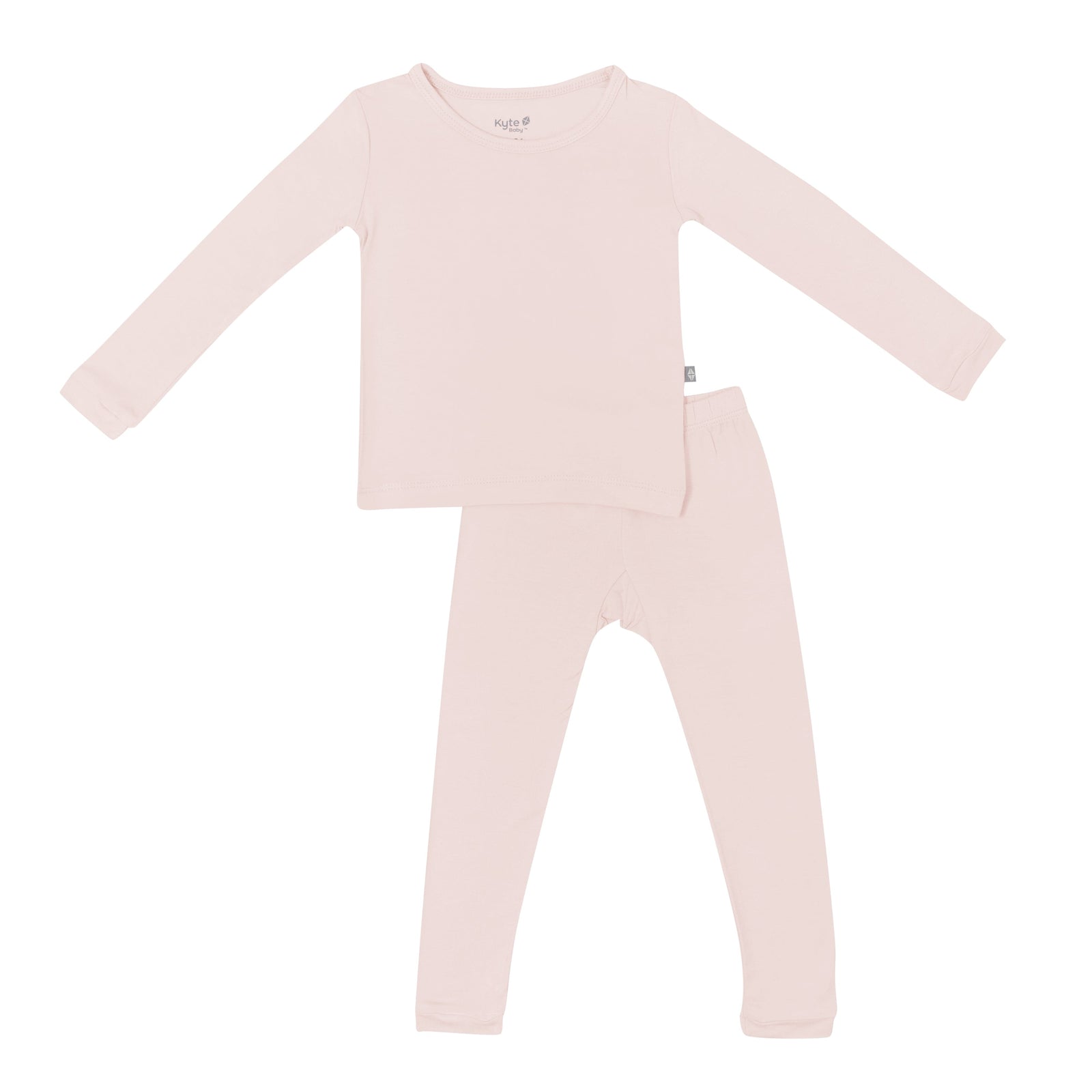 Long Sleeve Pajamas in Blush - Image 2