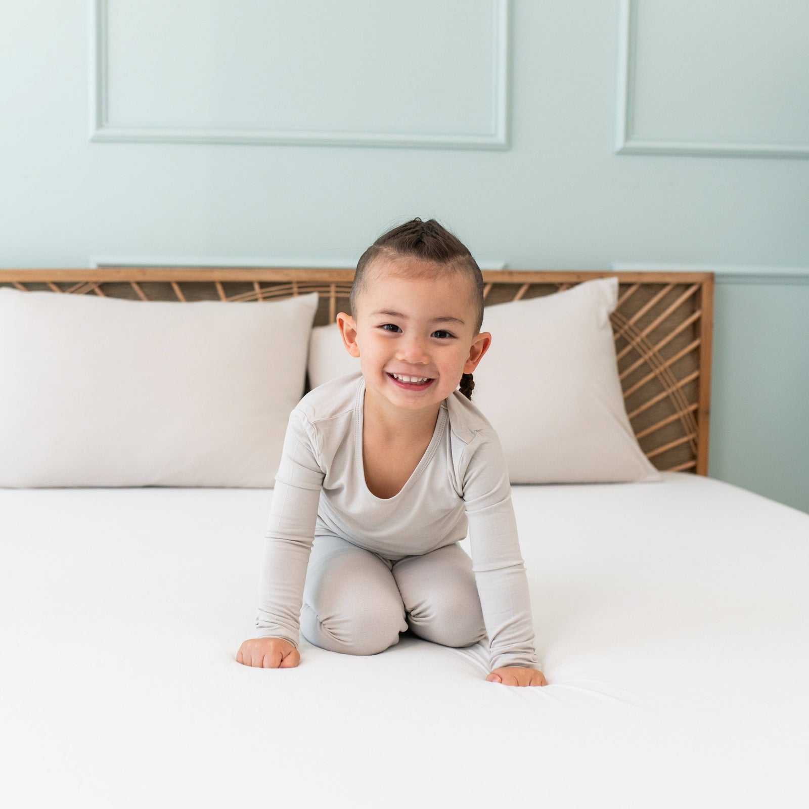 Long Sleeve Pajamas in Oat - Image 5