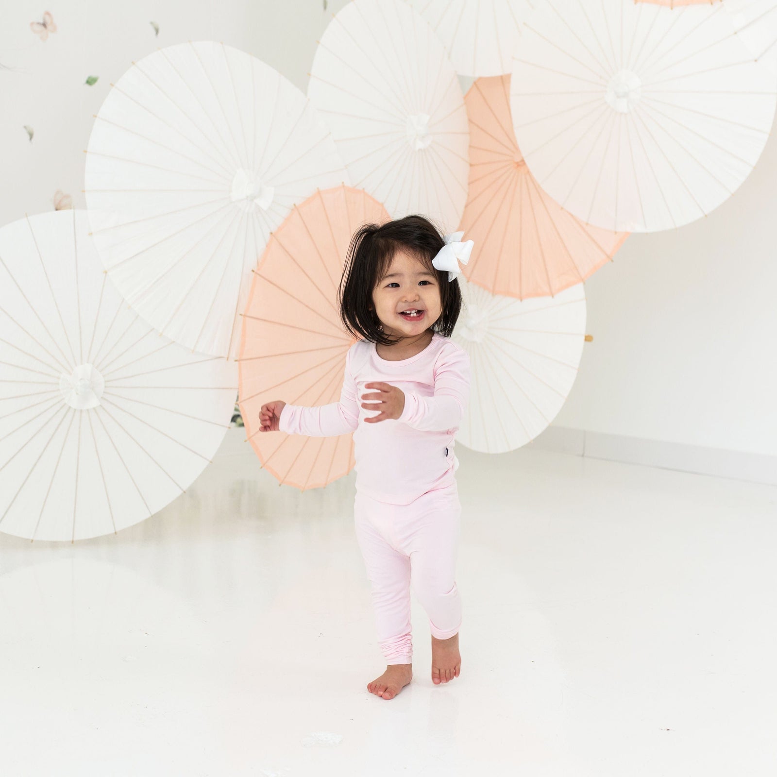 Long Sleeve Pajamas in Sakura - Image 4