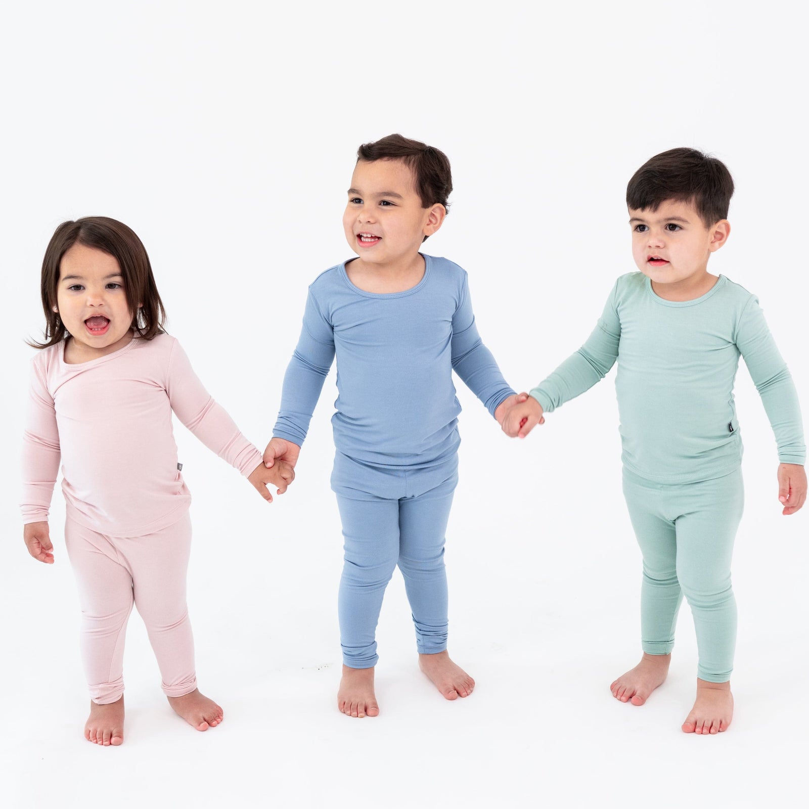 Long Sleeve Pajamas in Slate - Image 3