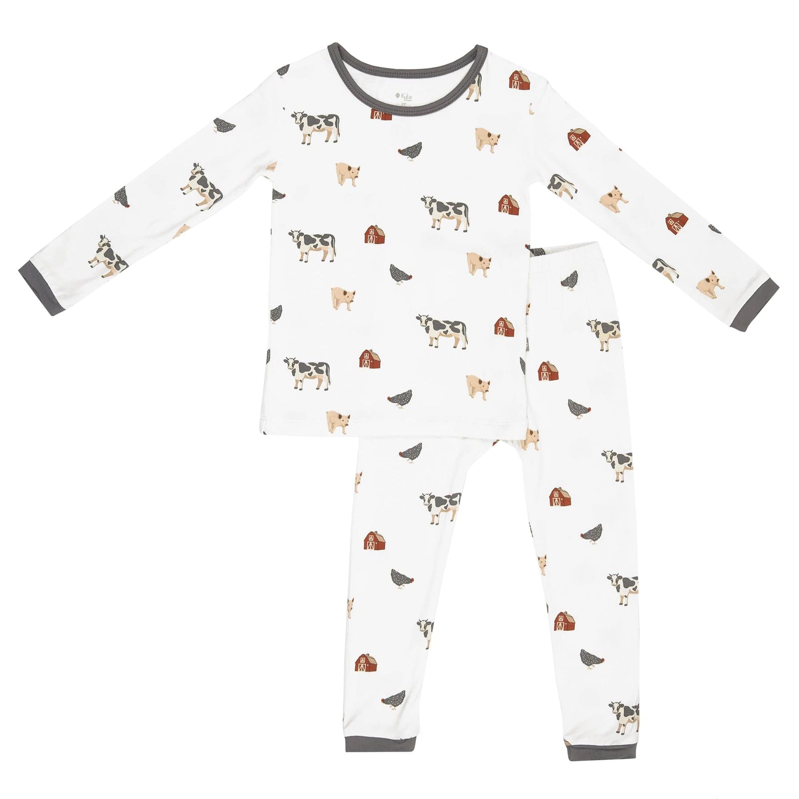 Long Sleeve Pajama Set in Farm