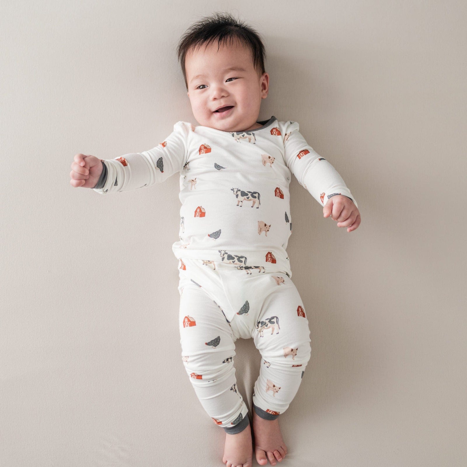 Long Sleeve Pajama Set in Farm - Image 2