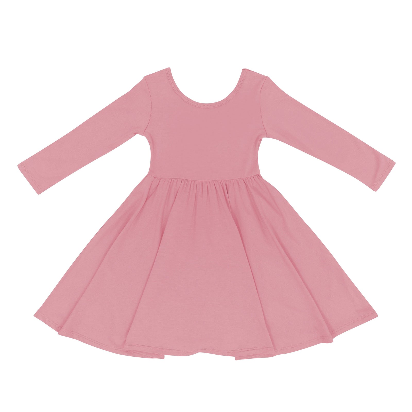 Long Sleeve Twirl Dress in Apple Blossom - Image 2