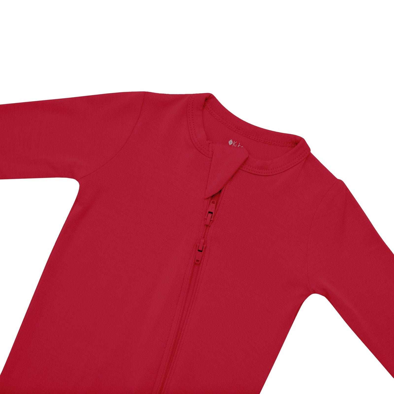 Zippered Footie in Cardinal - Image 5