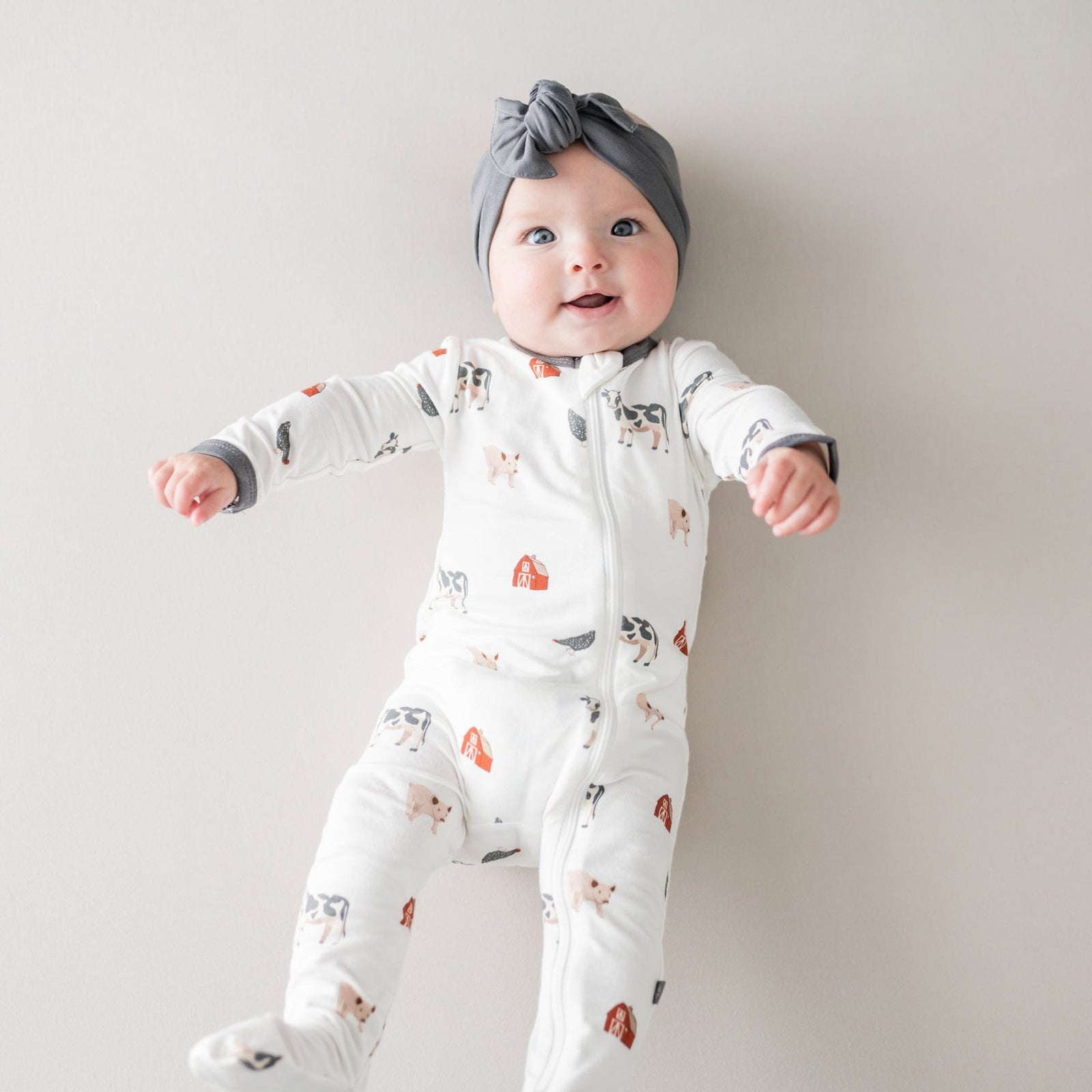 Zippered Footie in Farm - Image 2