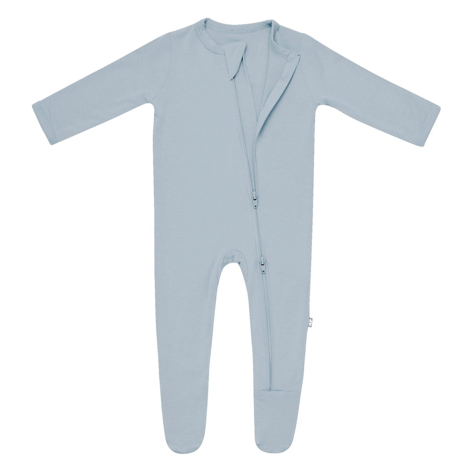 Zippered Footie in Fog - Image 6