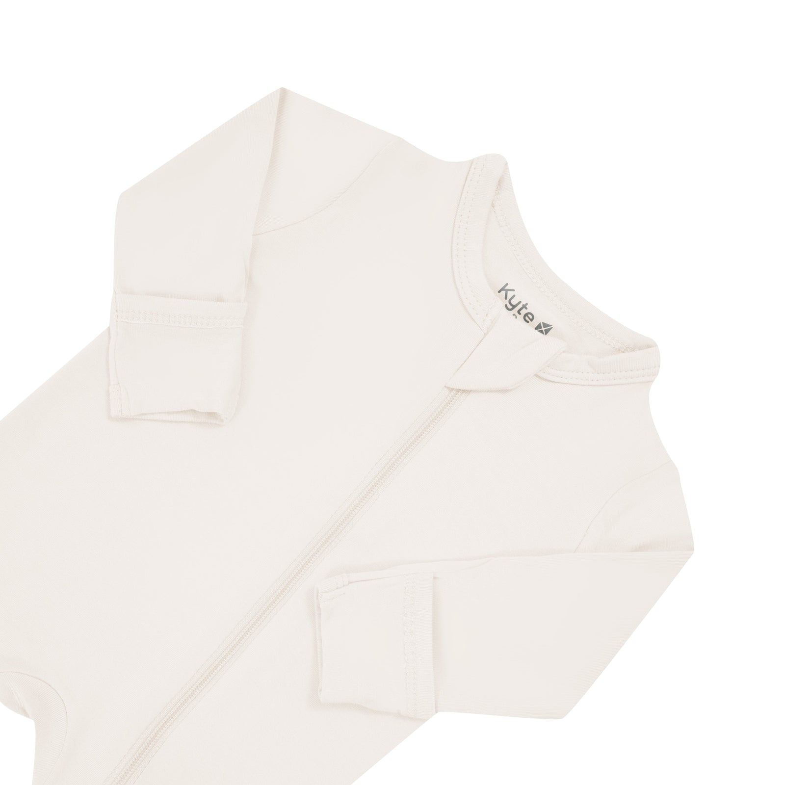 Zippered Footie in Oat - Image 5