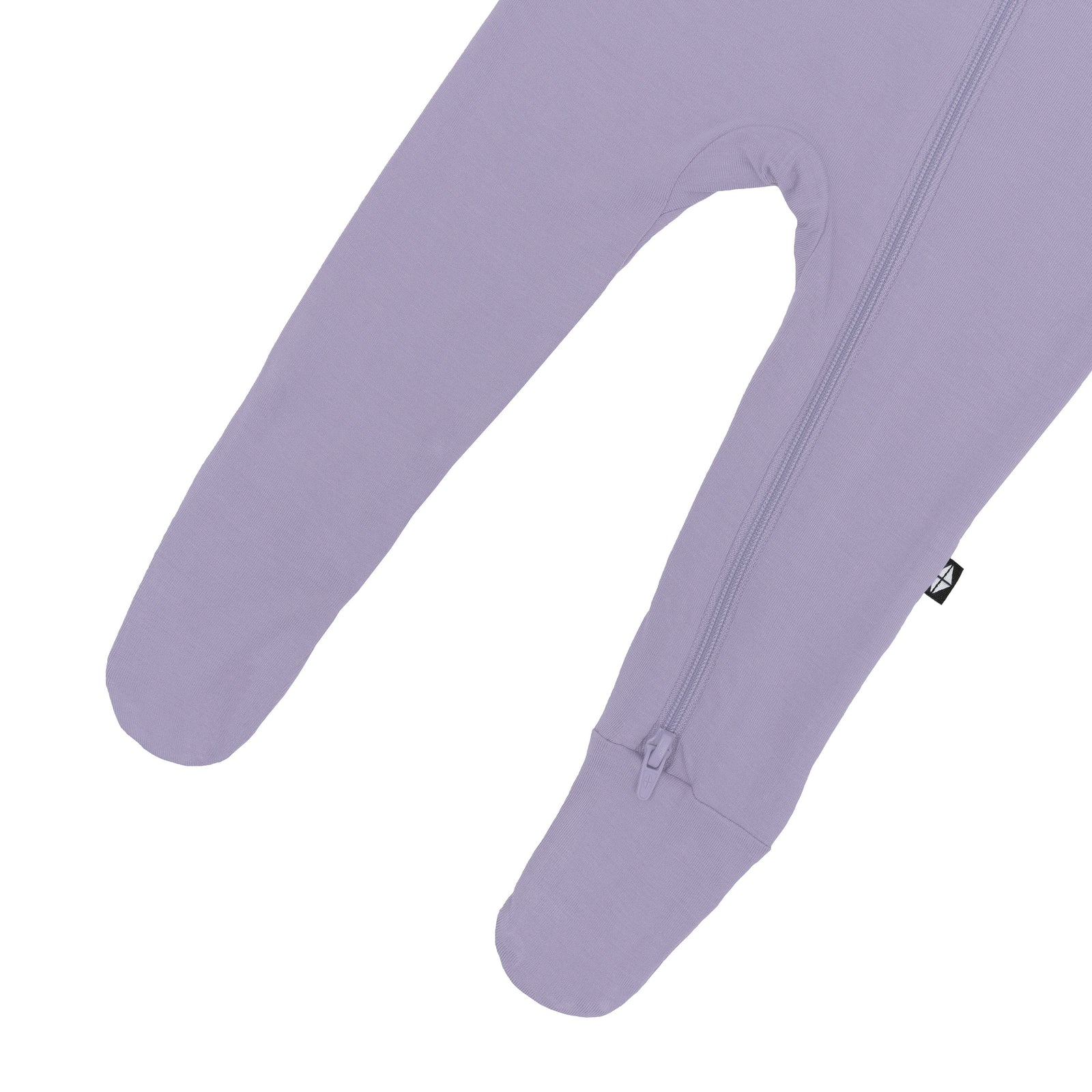 Zippered Footie in Taro - Image 7