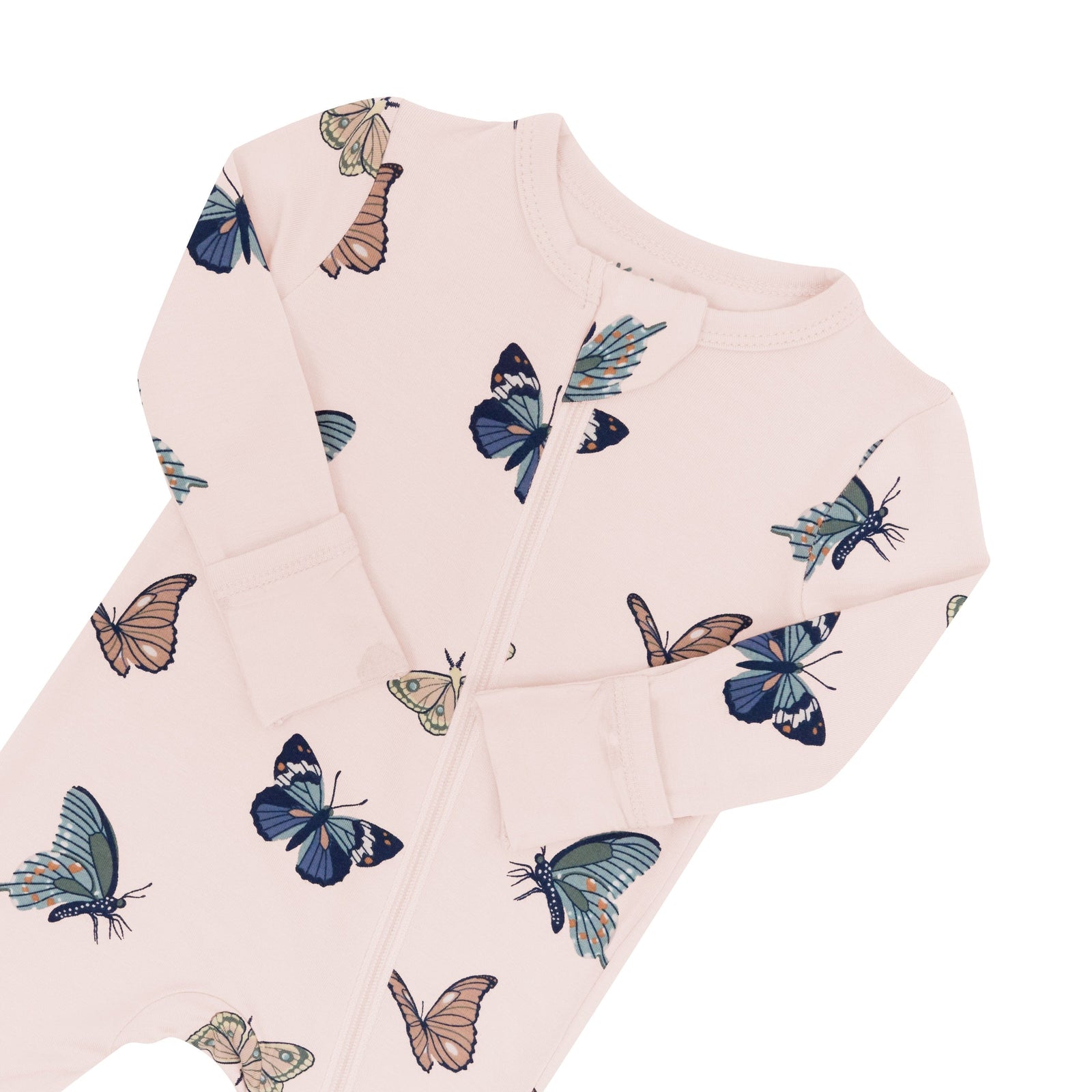 Zippered Romper in Blush Butterfly - Image 5