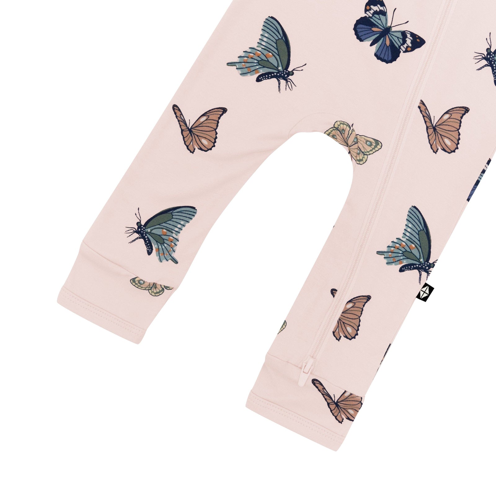 Zippered Romper in Blush Butterfly - Image 6