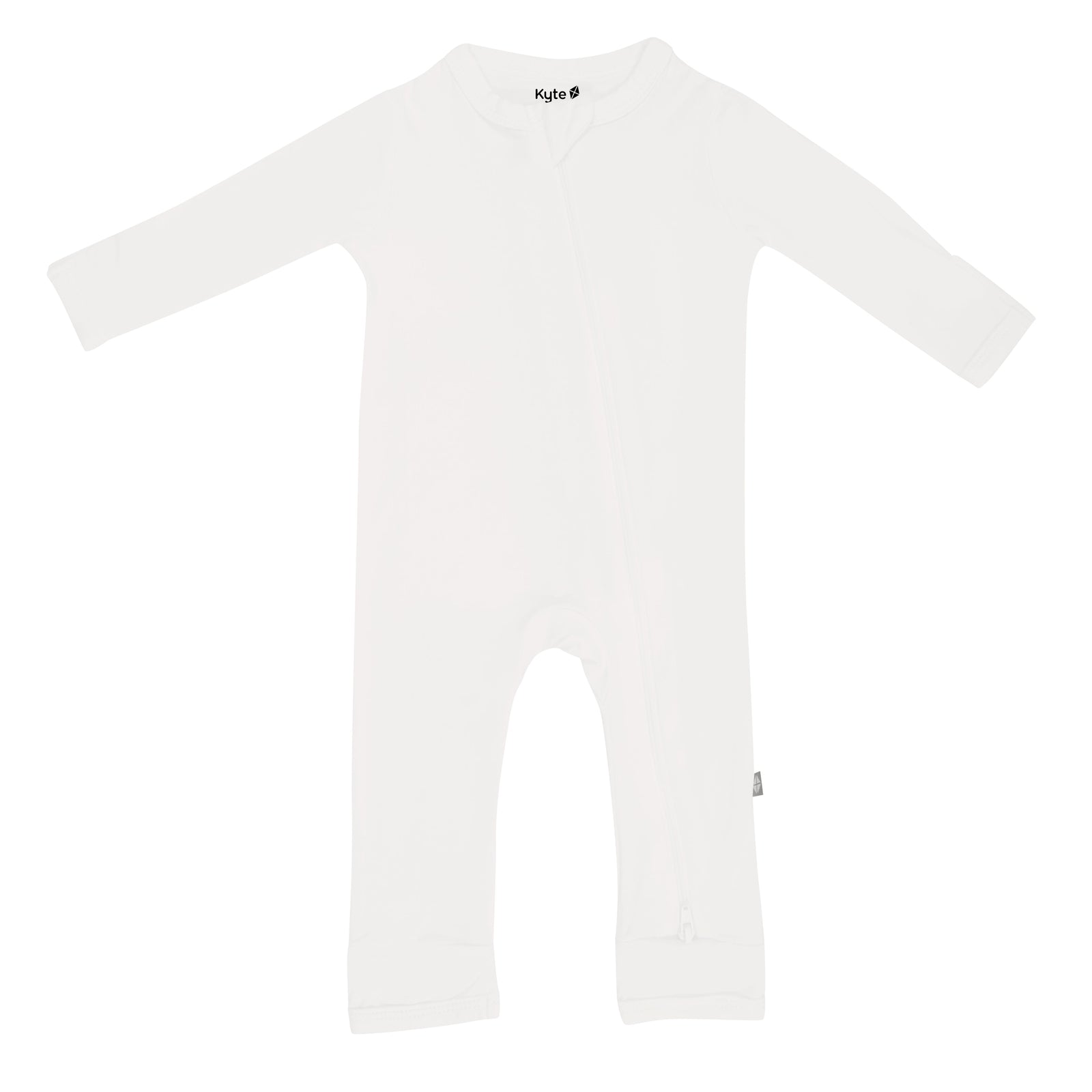 Zippered Romper in Cloud - Image 2