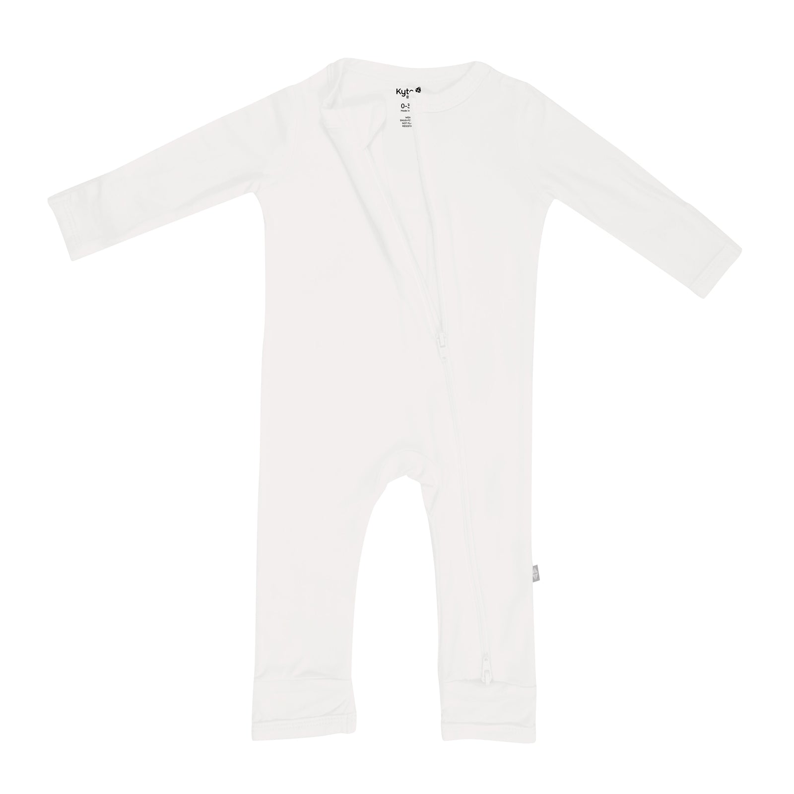 Zippered Romper in Cloud - Image 5