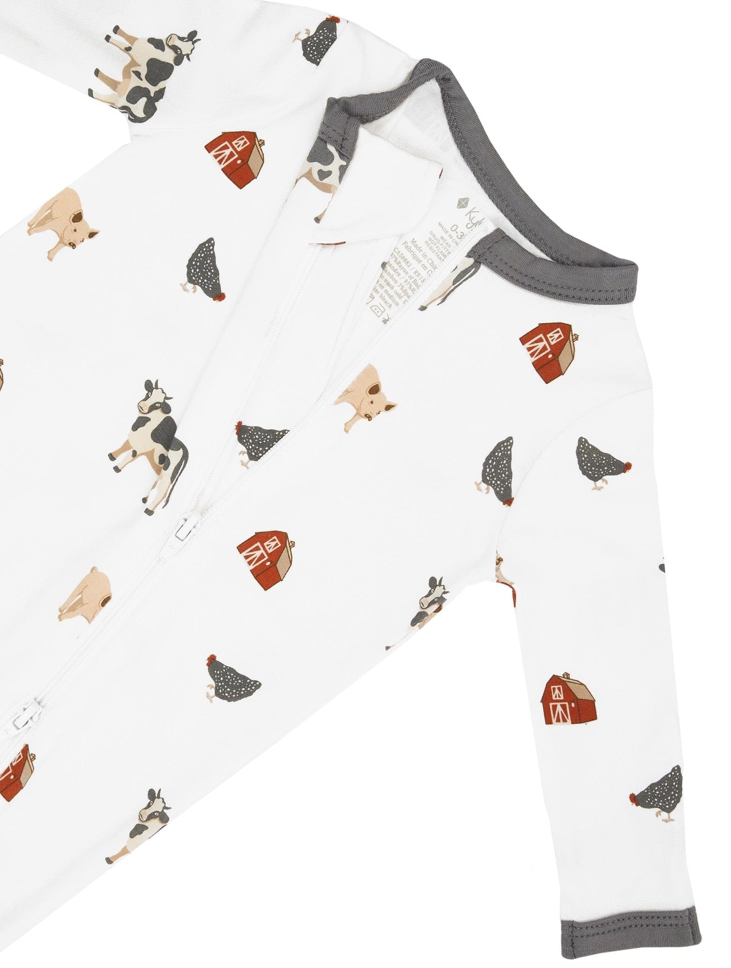 Zippered Romper in Farm - Image 7