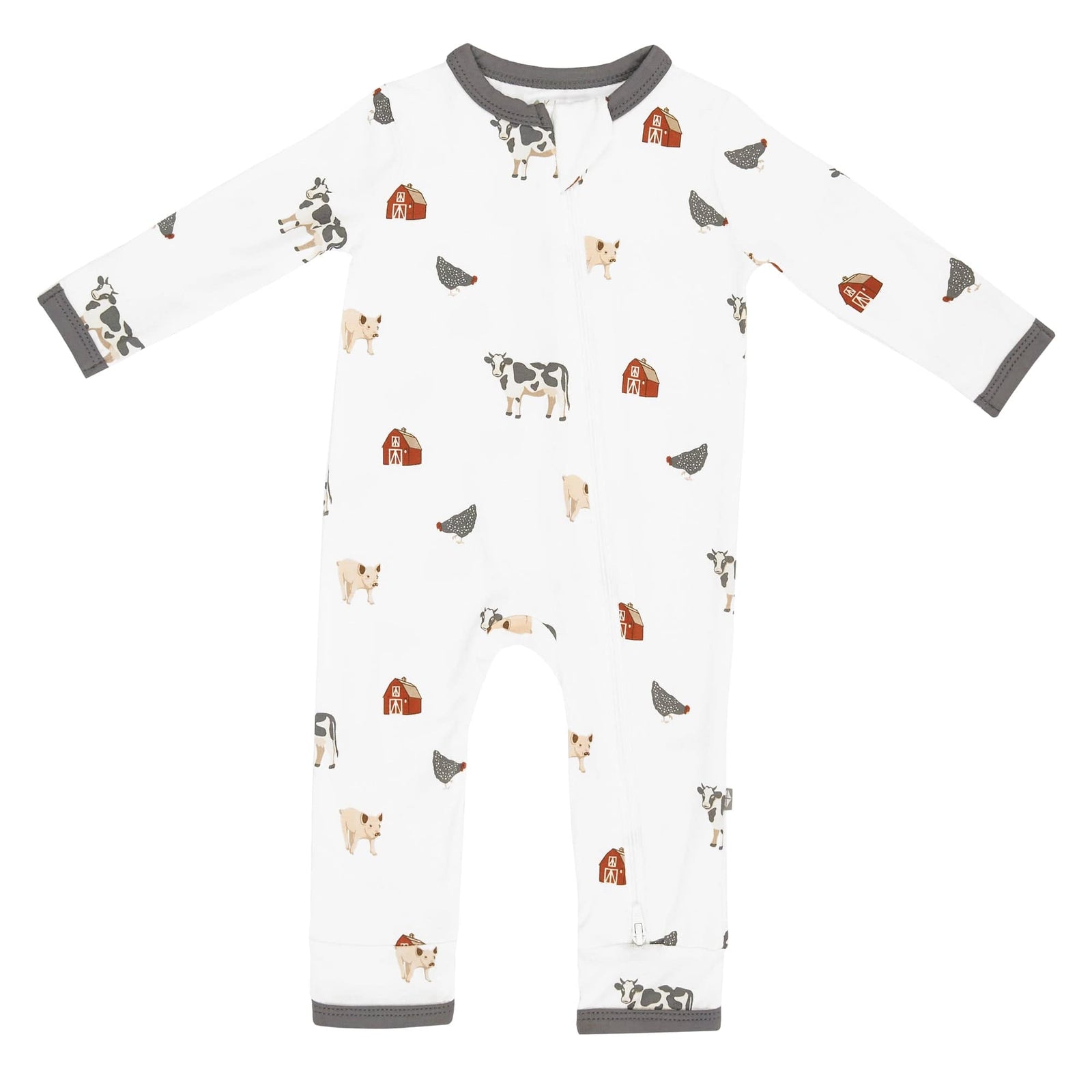 Zippered Romper in Farm - Image 2