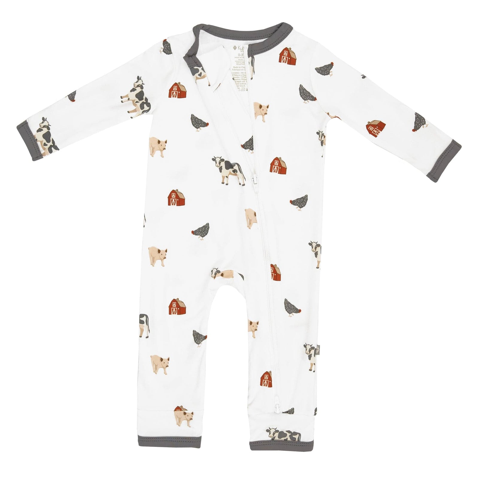 Zippered Romper in Farm - Image 6