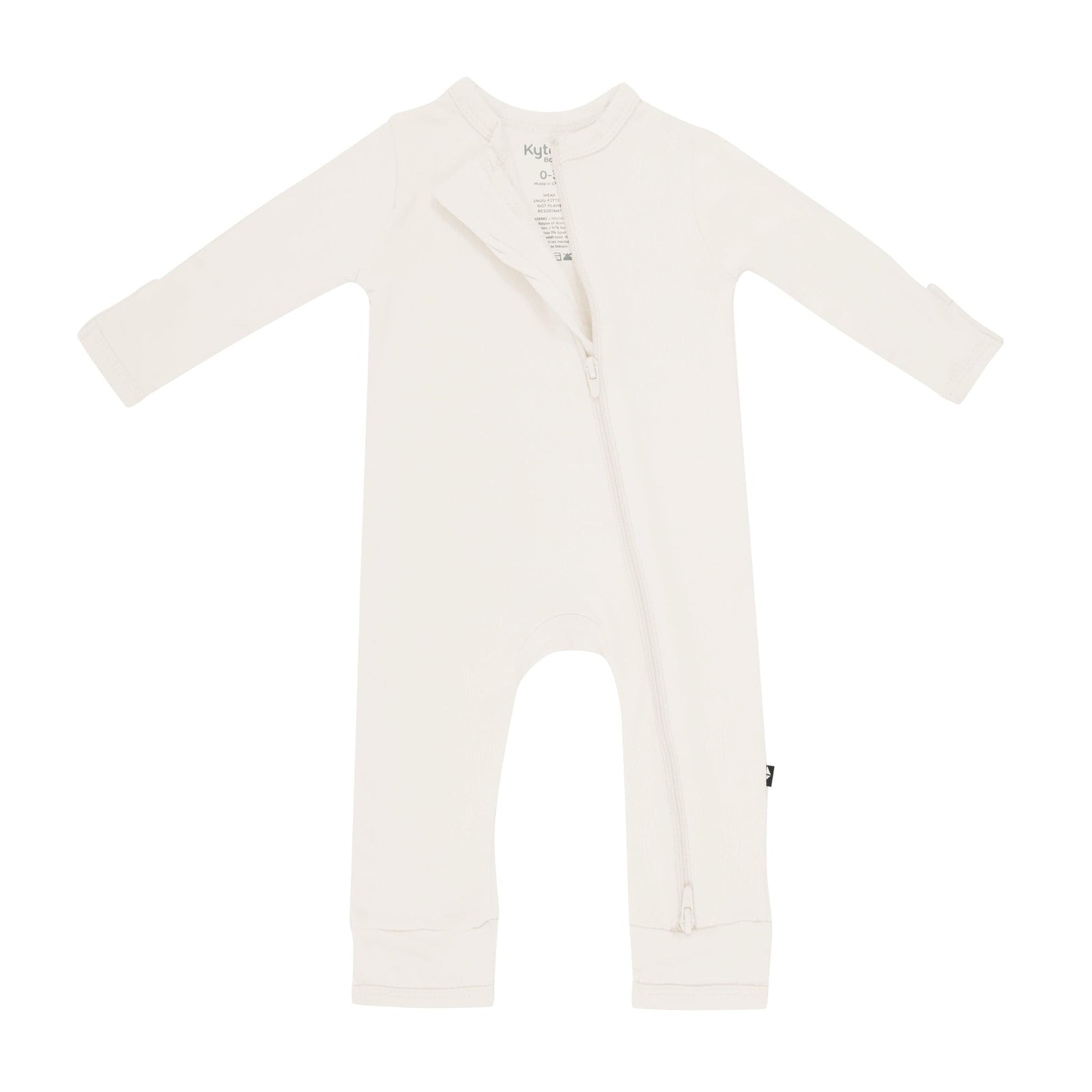 Zippered Romper in Oat - Image 3
