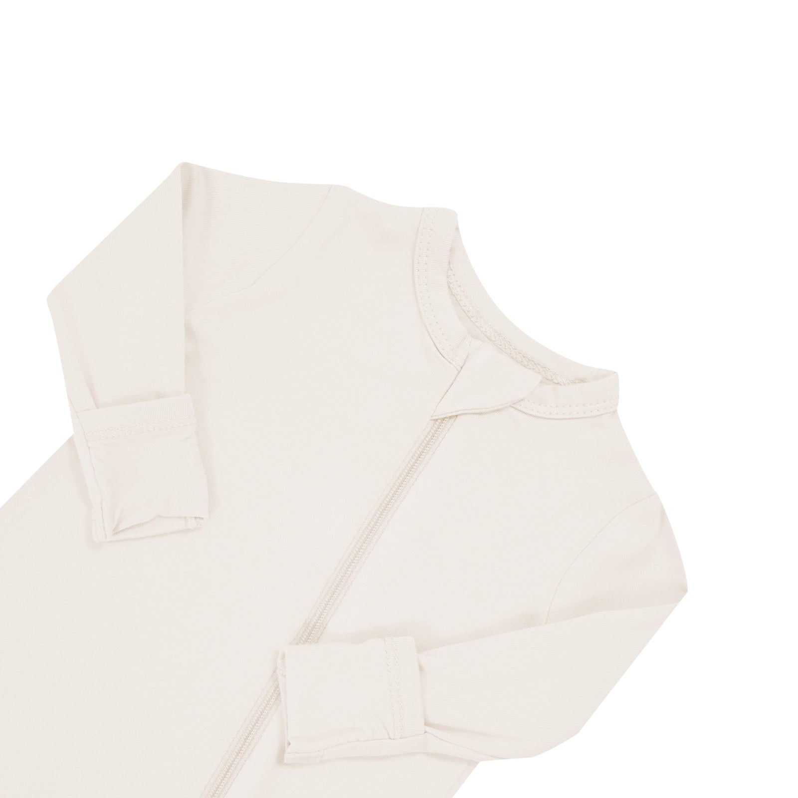 Zippered Romper in Oat - Image 4