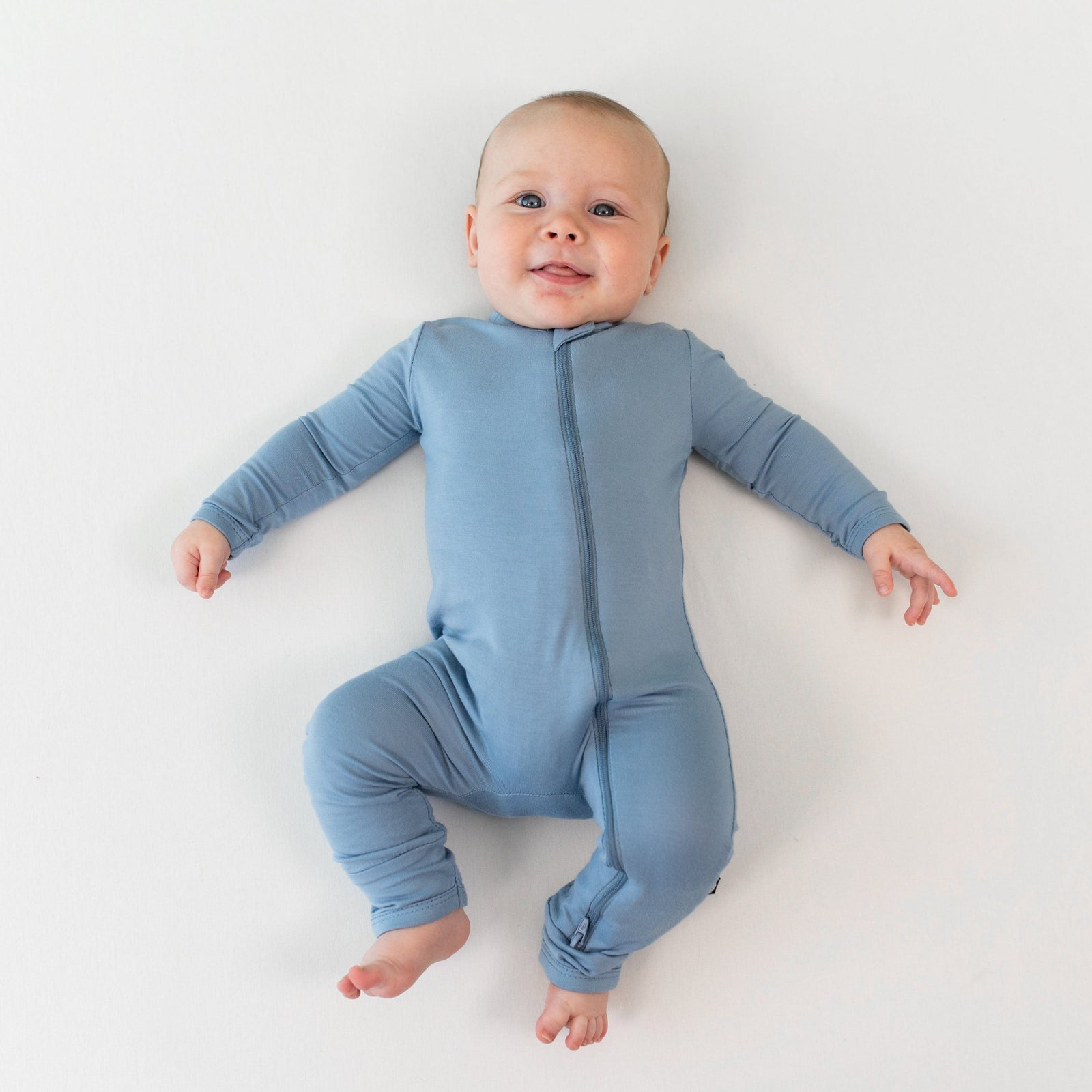 Zippered Romper in Slate - Image 3