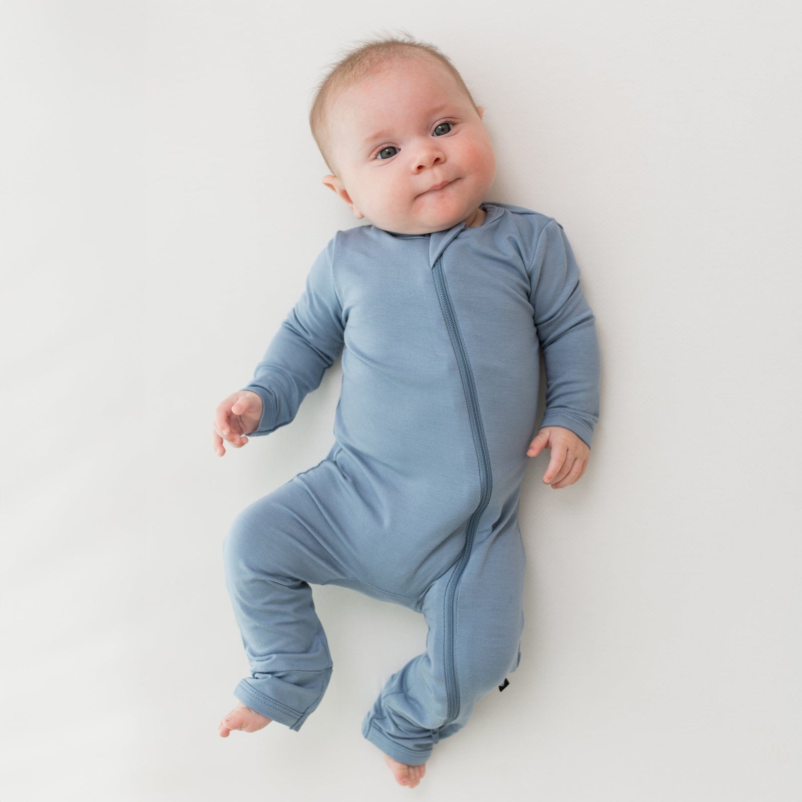 Zippered Romper in Slate - Image 4
