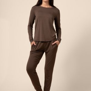 Women's Jogger Pajama Set in Espresso